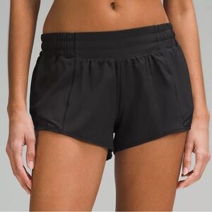 lululemon athletica Black Hotty Hot 2.5”Athletic Shorts